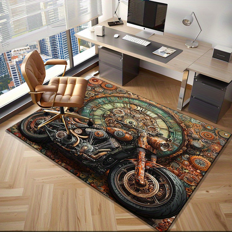 Steampunk Motorcycle Gear Rug  - đánh giá và giá Motorcycle Gear Wash