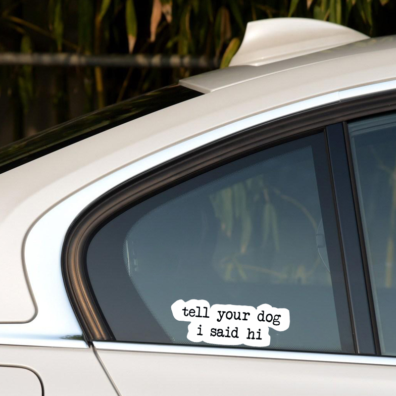 Creative text stickers tell yo - đánh giá và giá Motorcycle Gear Dogs